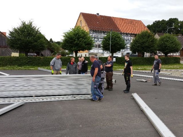 Zeltaufbau